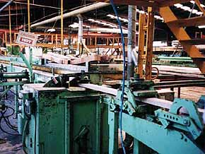 サイプレス材の加工工場